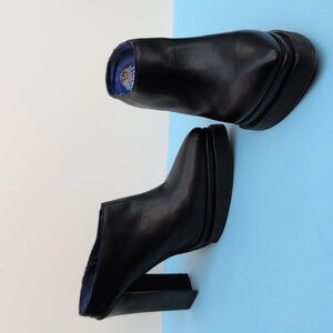 Jeffrey Campbell Ibiza mules, black, genuine leather, size 10